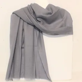 100% Wool Scarf - Grey