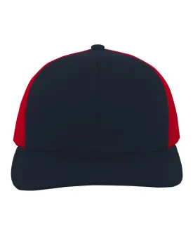 104C-Pacific Headwear-NAVY/ RED