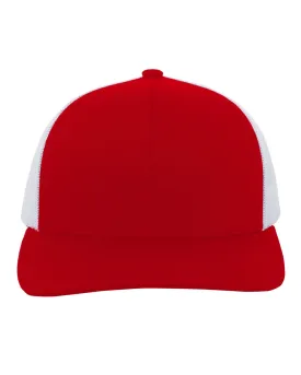 104C-Pacific Headwear-RED/ WHITE