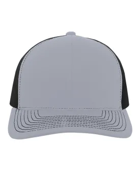 104S-Pacific Headwear-HTHR GREY/ BLACK