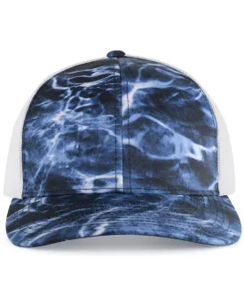 107C-Pacific Headwear-BLUEFIN/ WHITE