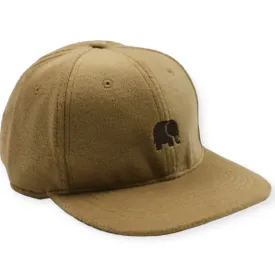 6-Panel Wool Camel Brown Cap