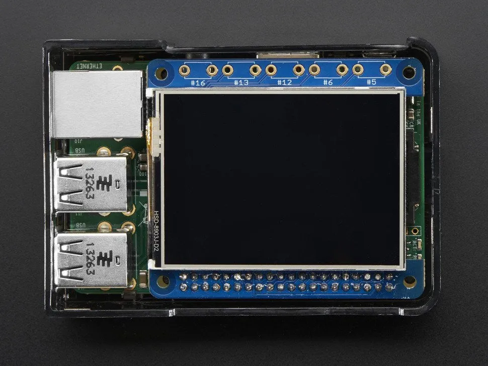 Adafruit PiTFT 2.4" HAT Mini Kit - 320x240 TFT Touchscreen