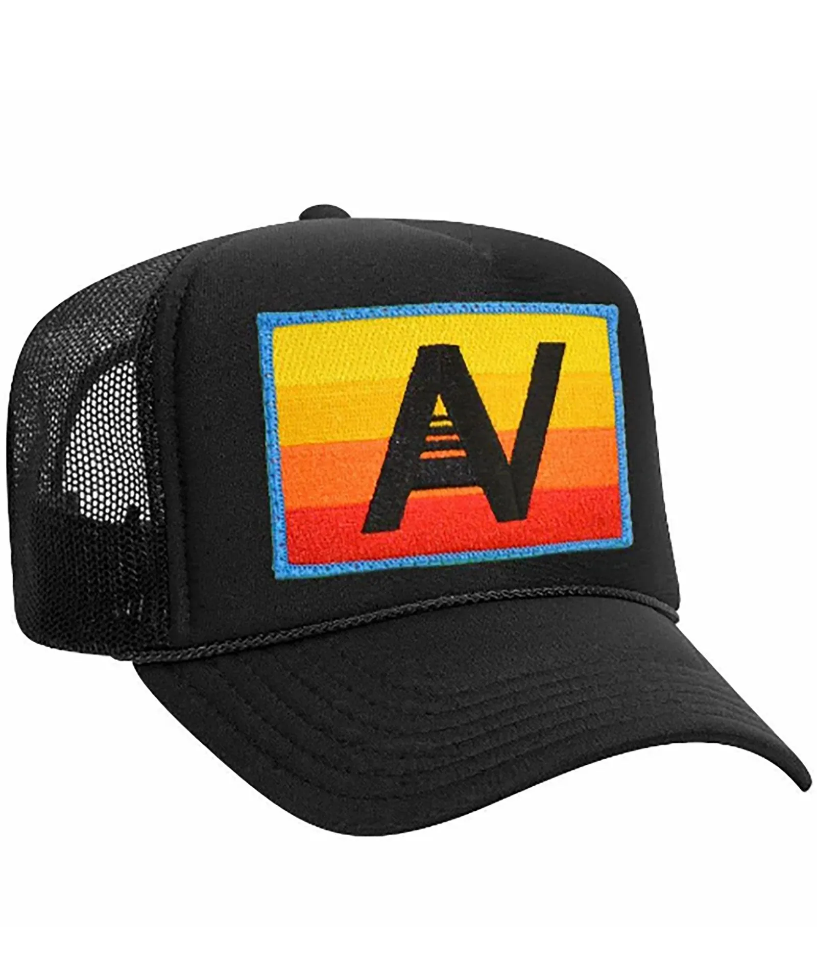 Aviator Nation Logo Rainbow Vintage Trucker