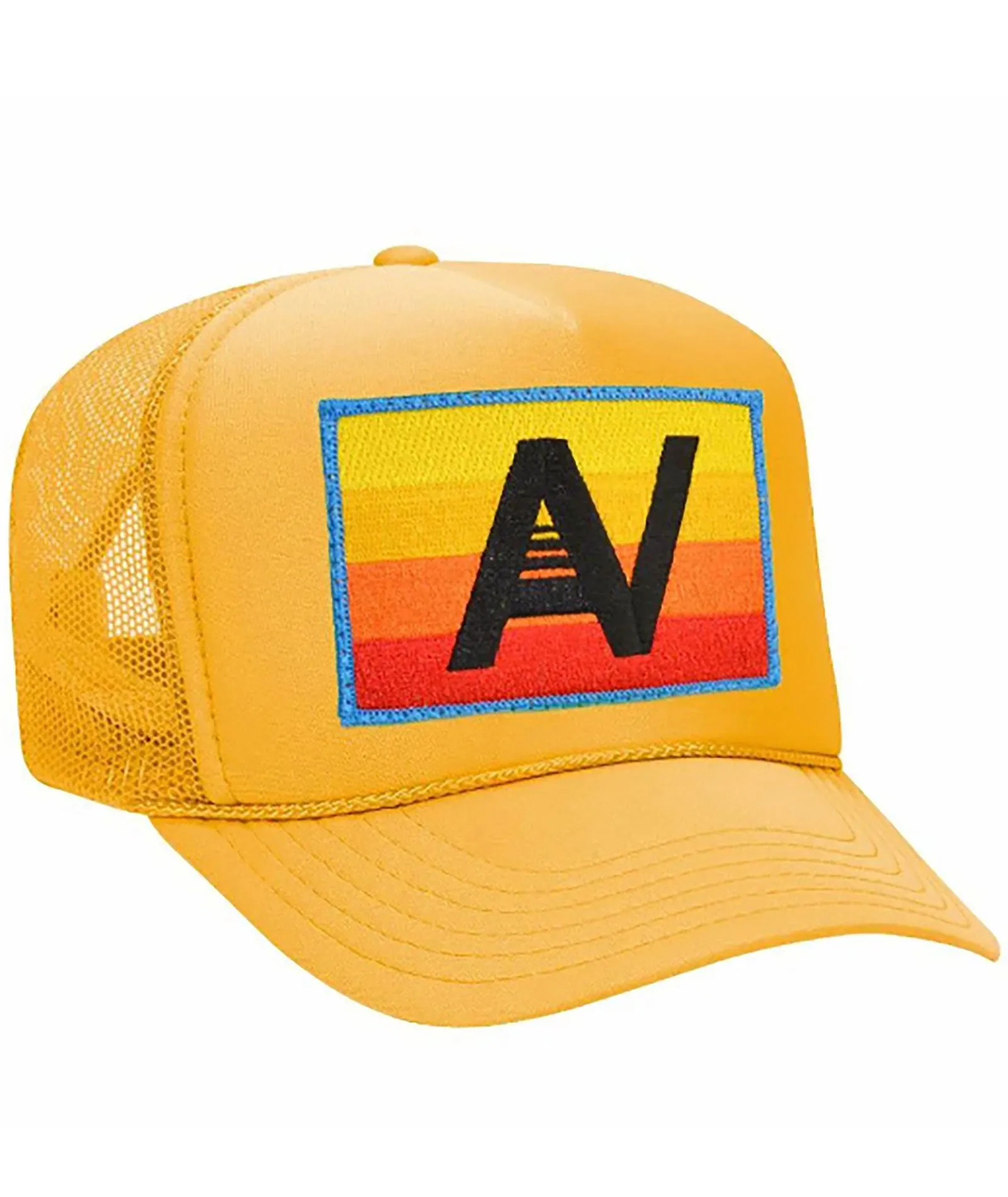 Aviator Nation Logo Rainbow Vintage Trucker