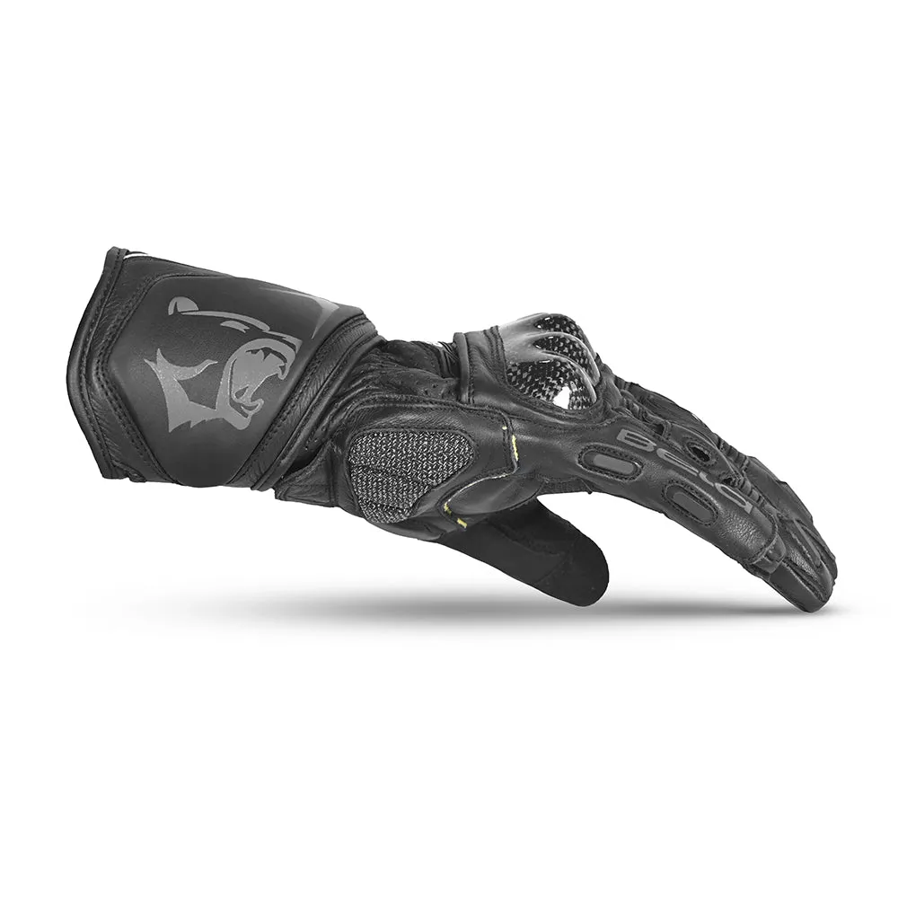 BELA Rocket Long Motorcycle Racing Gloves - Black