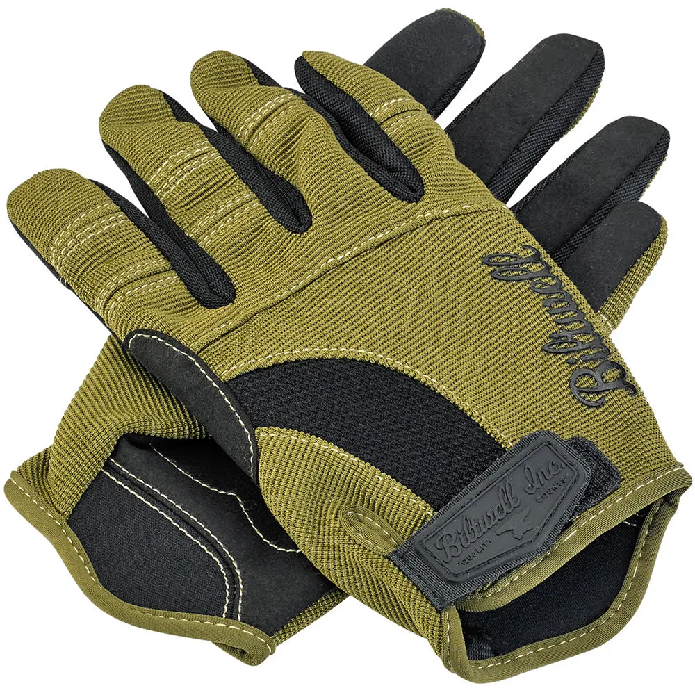 BILTWELL BILTWELL MOTO TEXTILE GLOVE [OLIVE/BLACK/TAN]