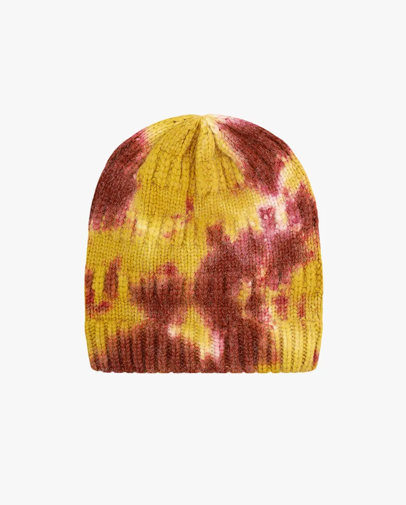 Black Horn - Tie Dye Ponytail Knit Beanie