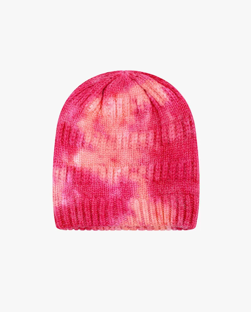 Black Horn - Tie Dye Ponytail Knit Beanie