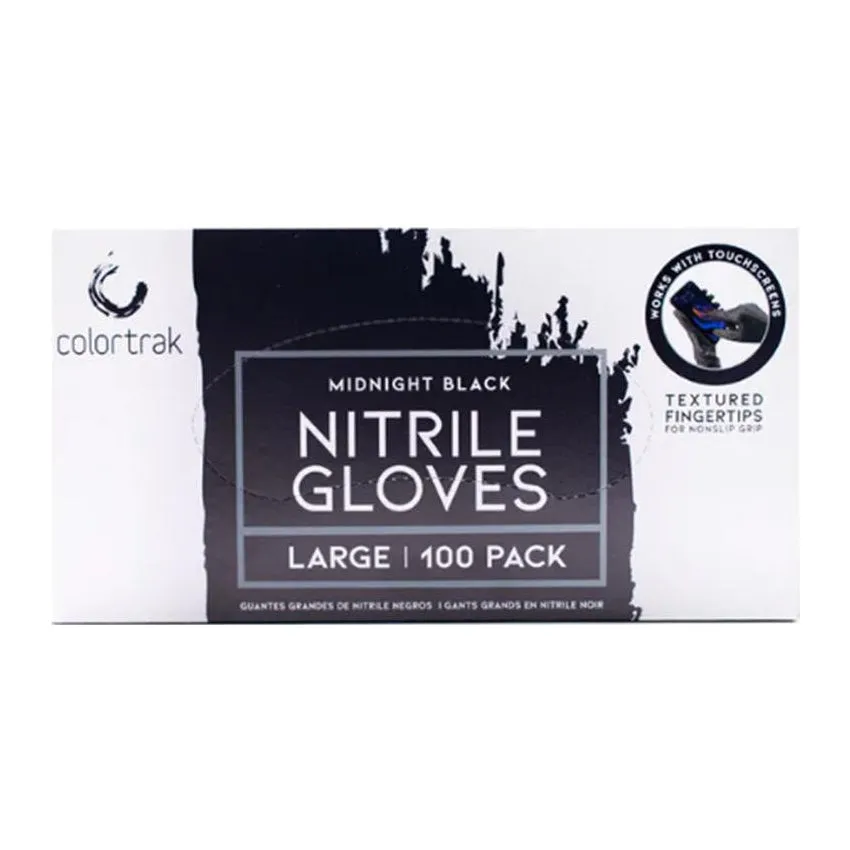 Colortrak Black Nitrile Gloves