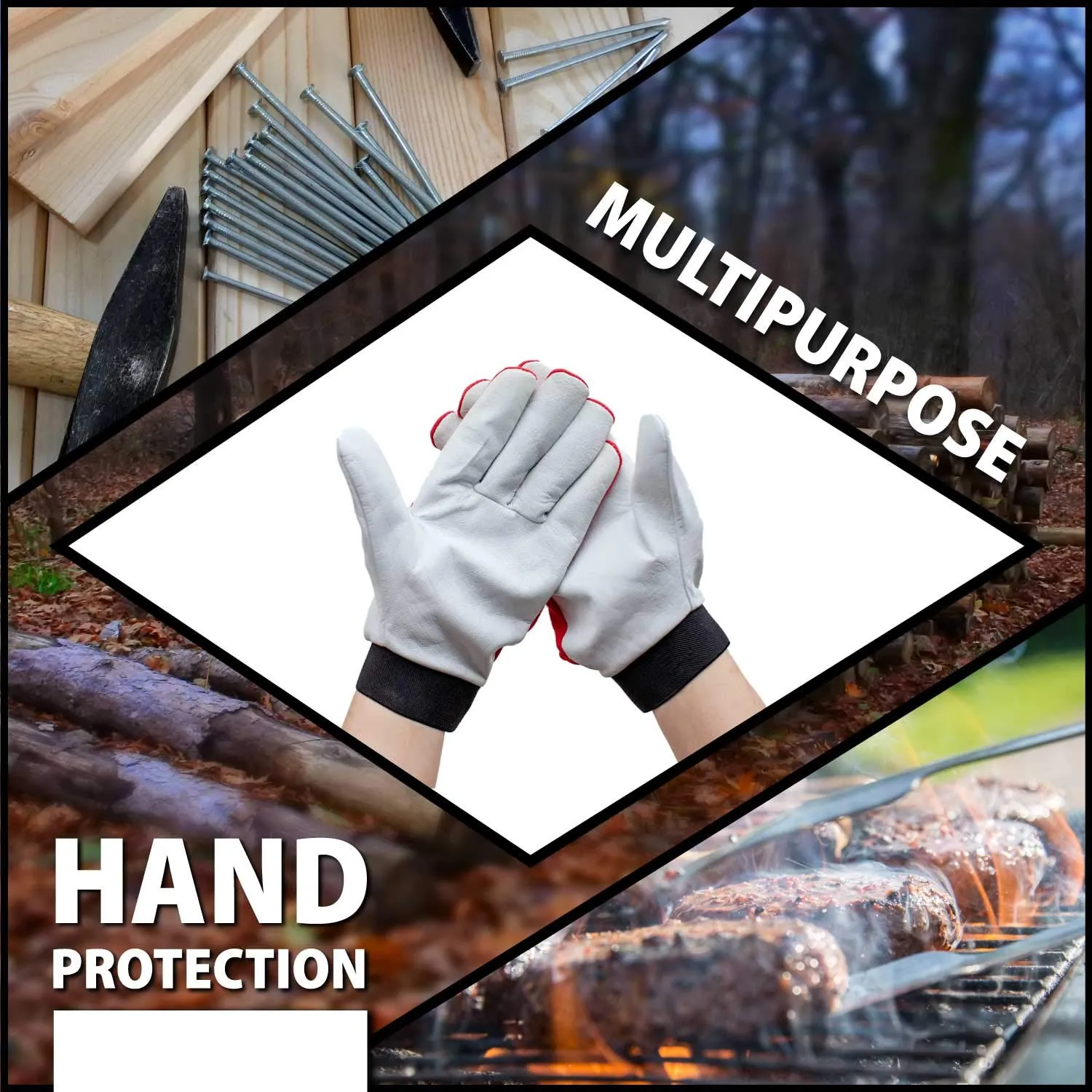 Eco Assembly Gloves With Secure Loop Closure, Fitted Wrist - Bison Life