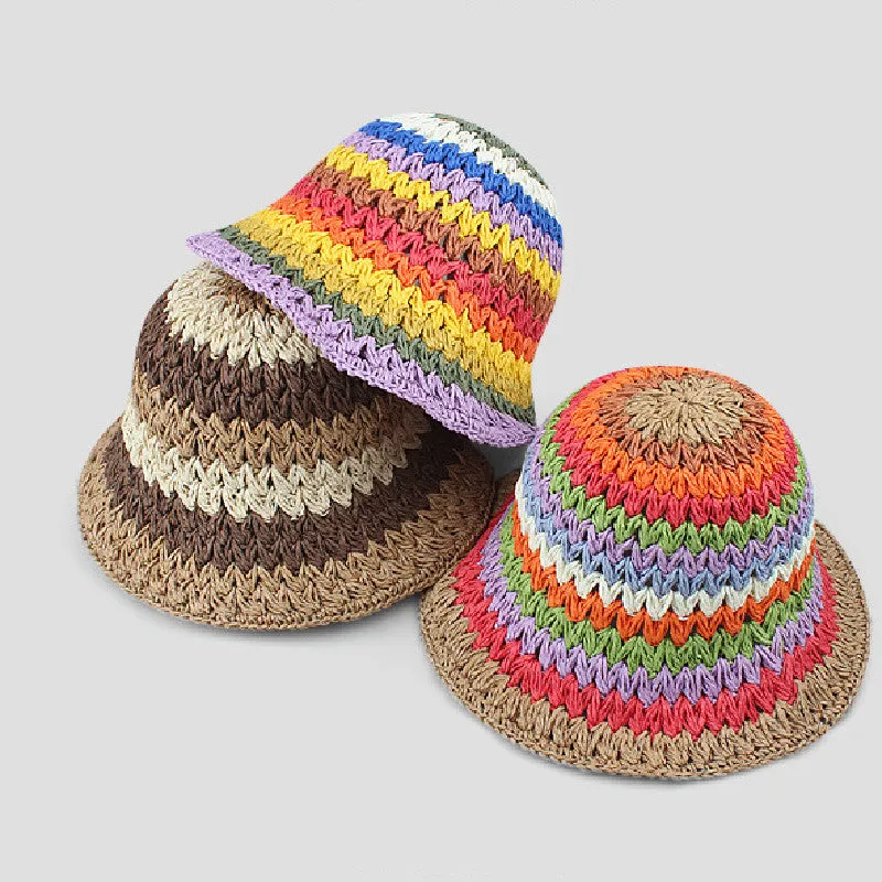 fashion rainbow fisherman hat bucket hat AE4129