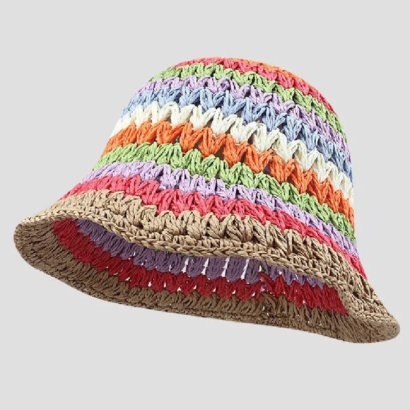 fashion rainbow fisherman hat bucket hat AE4129