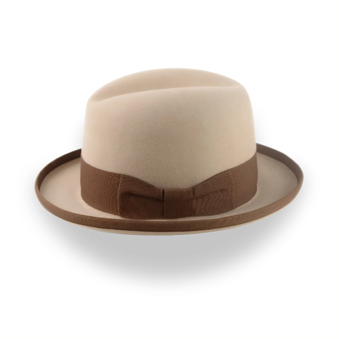 Formal Homburg Hat For Men in Premium Fur Felt | The Pigalle