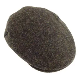 Harris Tweed Flat Cap (Brown)