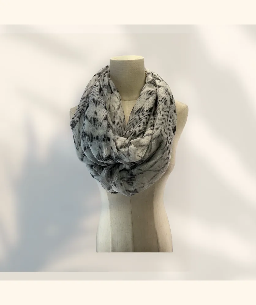 Infinity Scarf Lightweight Ethnic Zigzag