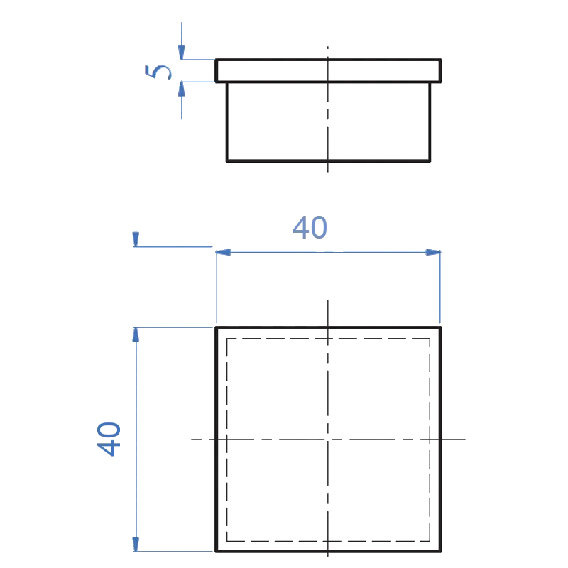 Inox Handrail System End Cap