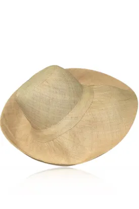 Kenzie Ivory Handmade Wide Madagascar Hat