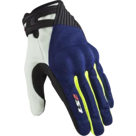 Ls2 Dart 2 Man Gloves Blue H-V Yellow