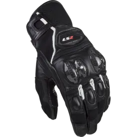 Ls2 Spark 2 Leather Man Gloves Black White