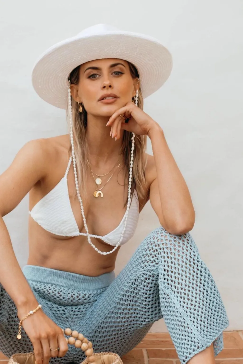 Oceana Sea Shell Straw Hat