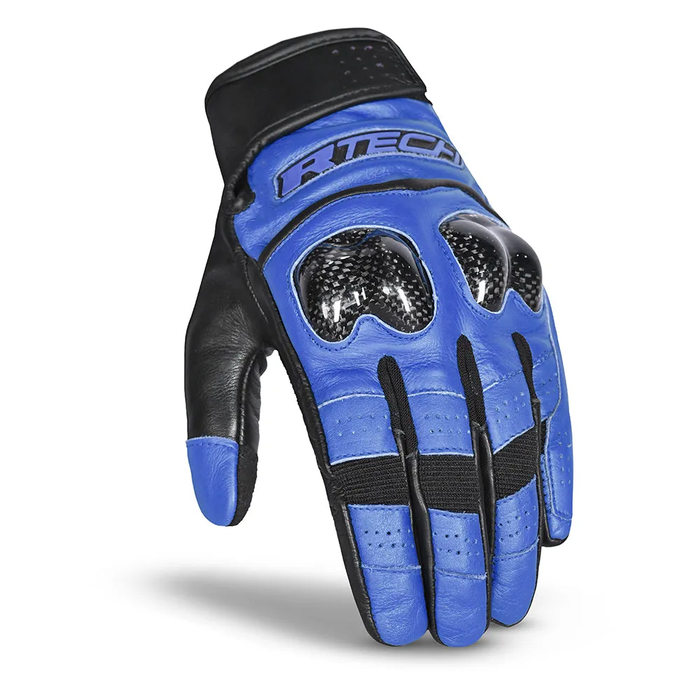 R-Tech Falcon Motorcycle Gloves  Black Blue