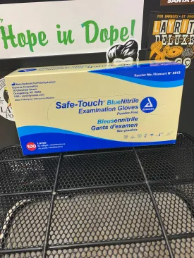 Safe Touch Blue Nitrile Gloves