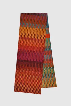 Sunset Tide Cotton Silk Scarf