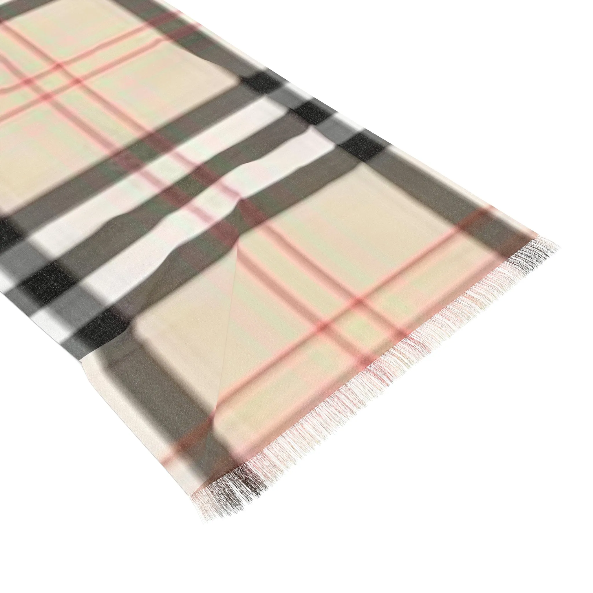 Tan Plaid Light Scarf Version 1