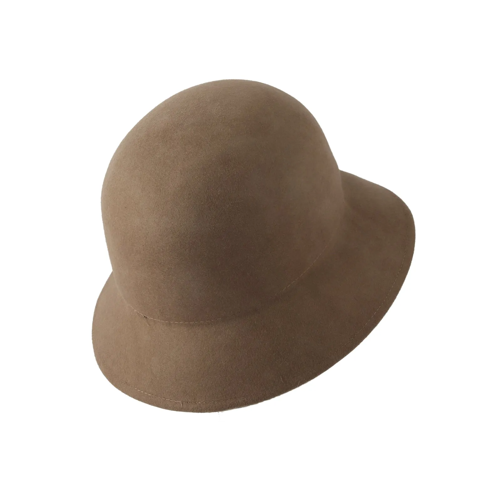 Wool Felt Fedora Simple Classic Bucket Hat GN61308