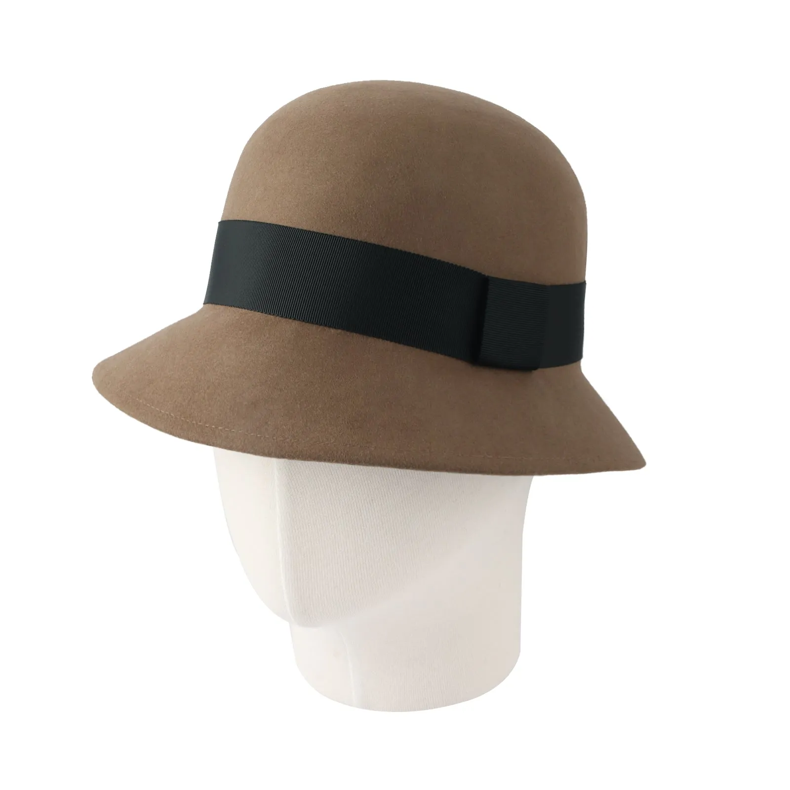 Wool Felt Fedora Simple Classic Bucket Hat GN61308